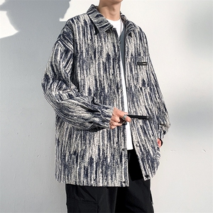 JK7302-P65春秋季新款现货扎染牛仔夹克男外套图片