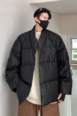 港风防风手套设计羽绒服V领和服式夹克羽绒服男YR77712P218控298，男装夹克，星座227-7