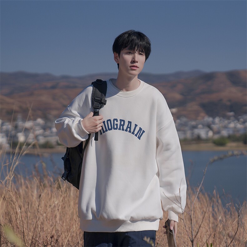 B225-A6404-P46-X58-65%棉35%聚酯纤维-印花卫衣男少年学生外套，女装短外套，电商B225