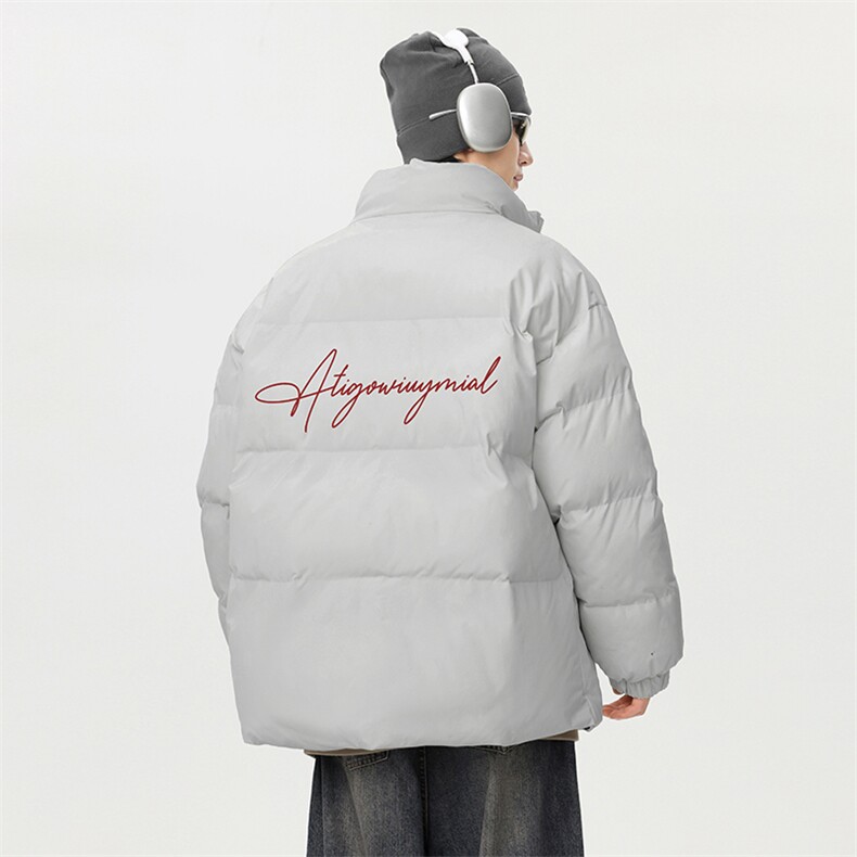 冬季新款棉服DT2655-TP65控价98多色可选休闲宽松字母印花外套,男装棉衣,电商A102