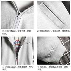 KS21098-P38加绒款-P43连帽开衫卫衣男运动外套大码班服网格，男装卫衣，电商A040A