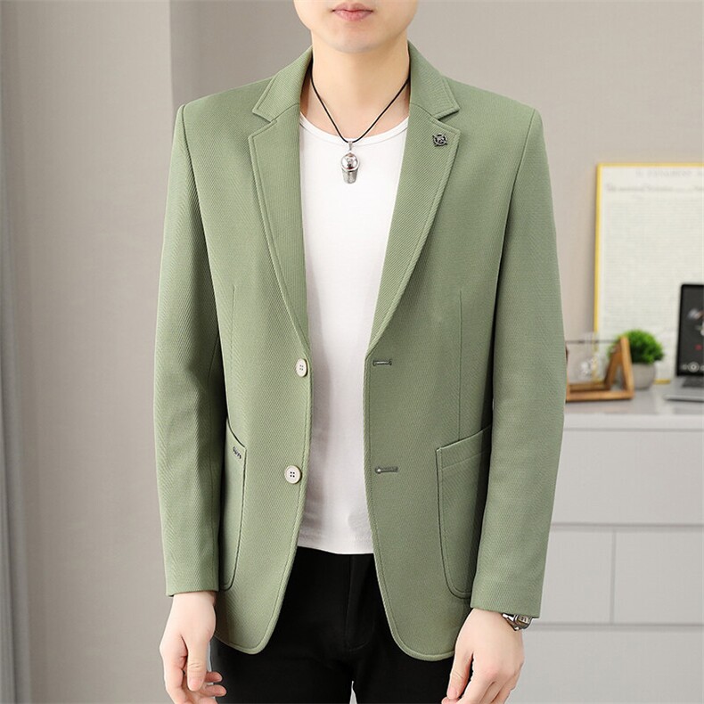 507A-X815-P1202025春季时尚针织外套小西装西服青年,男装西服,星座507A（原星座306B-2）