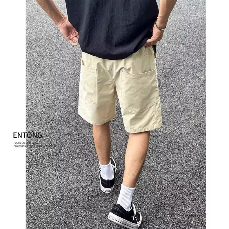 美式潮牌大口袋工装短裤男休闲夏季速干薄款五分裤子DA1119-P38,男装牛仔裤,星座208-5