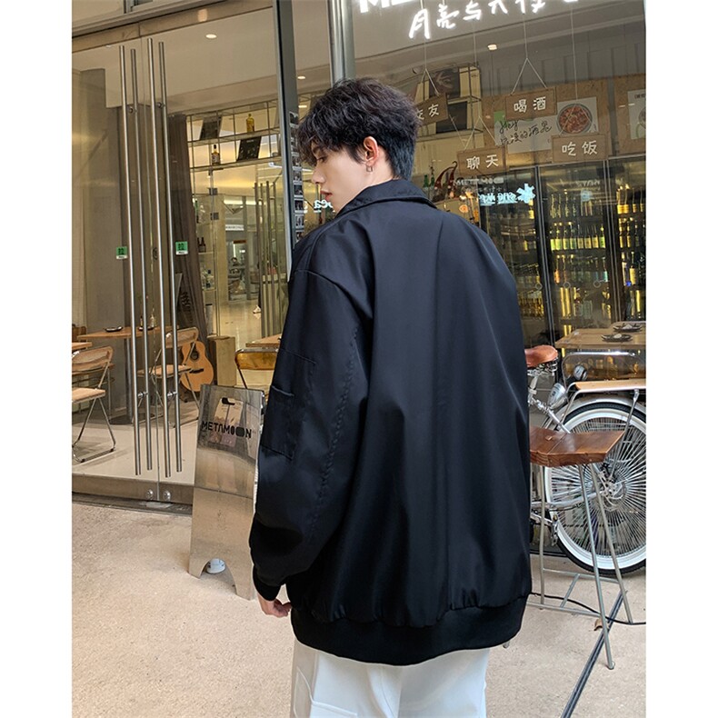 春季男棒球风夹克宽松圆领工装休闲夹克外套上衣JK055-P60,男装夹克,星座308B-2
