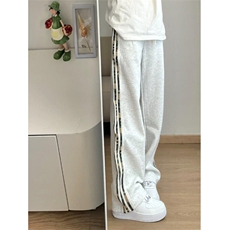 迷彩条纹裤子男春秋美式百搭卫裤直筒休闲运动长裤K176LL-特P38，男装休闲裤，星座1007（原301D）