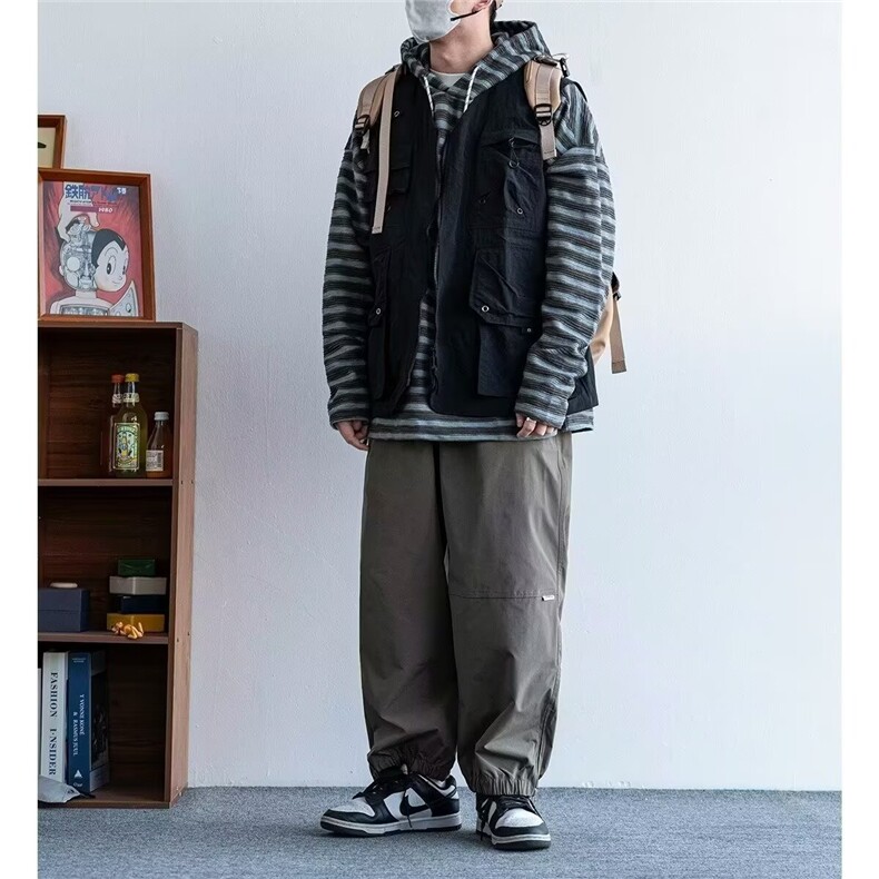 机能风工装马甲男女复古多口袋宽松休闲无袖背心外搭叠穿MJ52P52,男装背心/马甲,星座1013-5