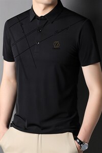 男士短袖T恤翻领POLO衫潮流轻商务夏季休闲时尚体恤上衣 P55图片