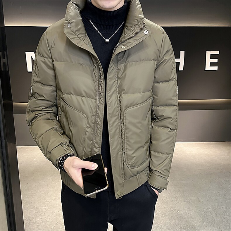 B3533285P175绿2024年冬季新款男士羽绒服三，男装羽绒服，电商B353