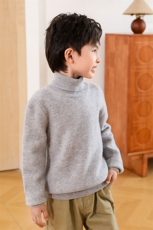 高品质纯澳毛90支七针高领男女童羊毛衫秋冬保暖时尚必备，童装儿童羊毛衫，群鹿羊绒