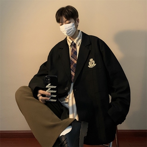 春季西装男学院风制服版宽松潮流学生休闲外套西服 XZ01019-P42图片
