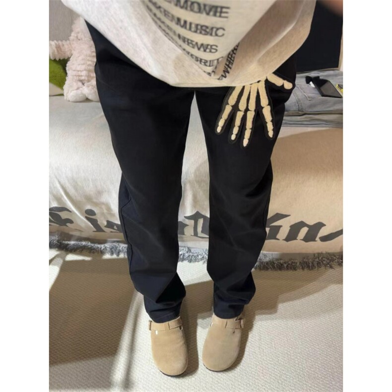 【有货】黑色修身直筒牛仔裤男美式高街cleanfit裤子N083HH-特P32,男装牛仔裤,星座1007（原301D）