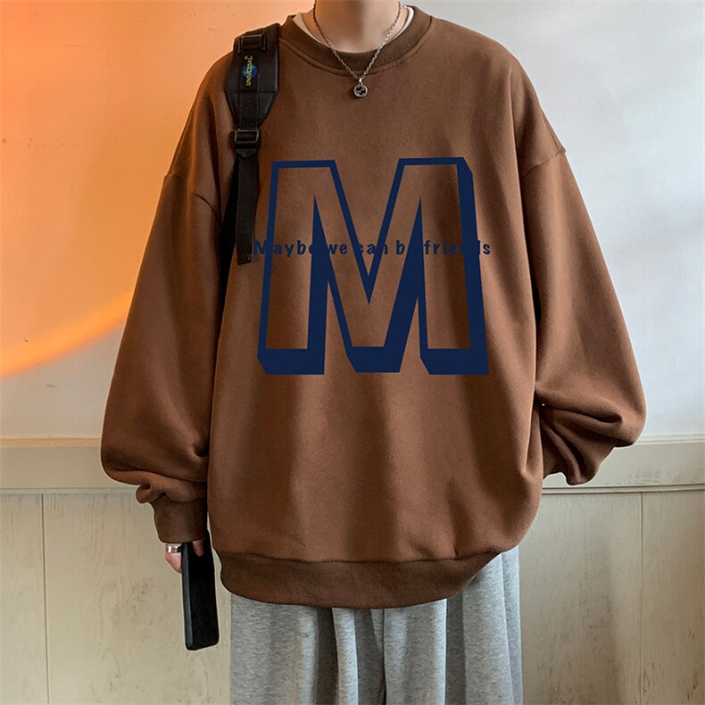 圆领卫衣男大码加厚加绒长袖t恤男S6260-P28加绒款-P33,男装卫衣,电商A040