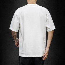 2021夏季新日系大码男猫和老鼠已注册卡通印花短袖T恤T1058-P25，男装T恤，电商A001
