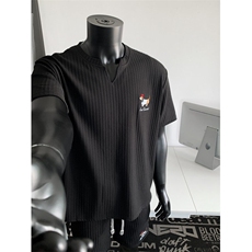 XZ809A/TZTZ04/特P42/控78肌理感绣花腊肠狗休闲套装，男装休闲套装，星座809A(原222-1)
