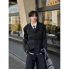 C316XZ50211P98夏秋新款修身短款外套西服显高西装黑色，男装西服，电商C316