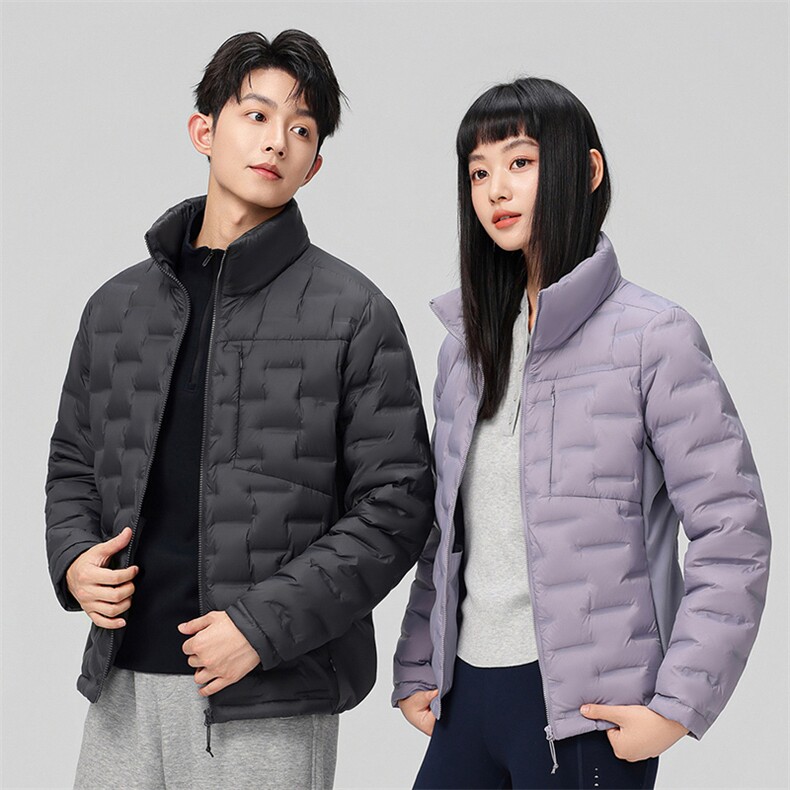 新款90绒子轻薄情侣装羽绒服秋冬男女款立领轻薄羽绒服外套,男装羽绒服,钱塘723