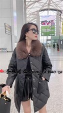 皮羽绒服，女装羽绒服，圣丝诺亚