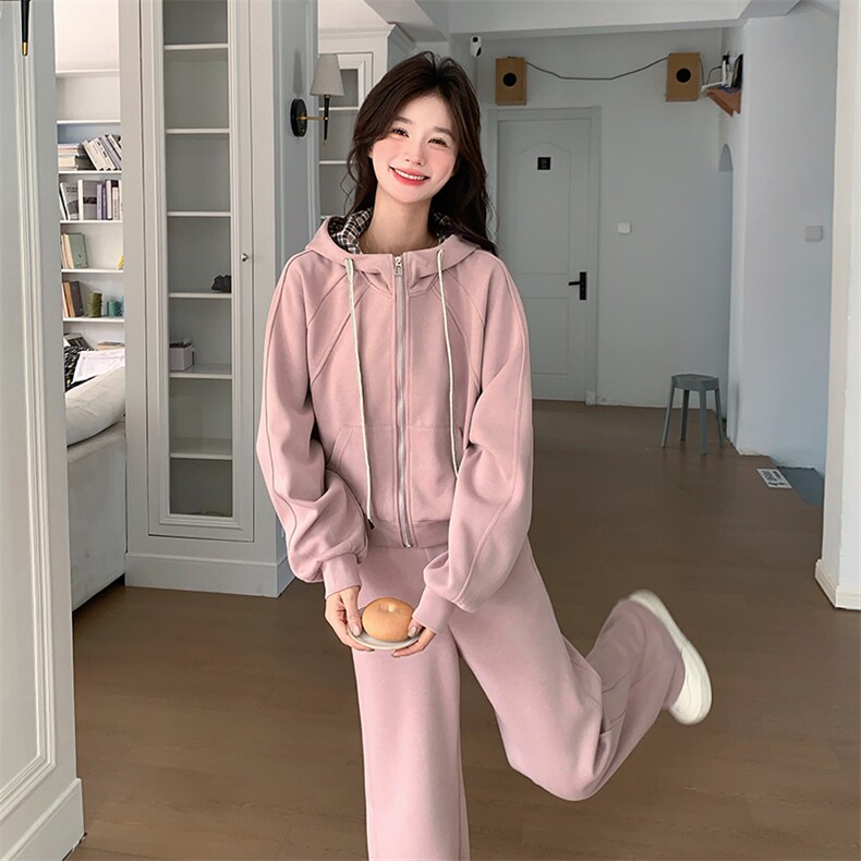 现货-粉色休闲套装203-8878-P165-K228，女装套装/套裙，浙宝203