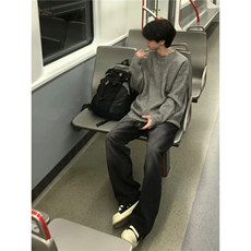 毛衣男秋冬季潮牌痞帅宽松内搭针织打底衫A5011-P64，男装T恤，星座208-5