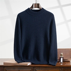 2025年秋季宽松长袖，男装羊绒套衫，曼云男装羊绒