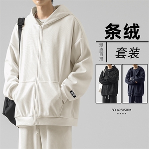 重磅条绒套装垂顺休闲宽松 KW801-特批131图片