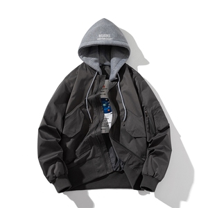 现货 秋冬季潮牌机车夹克棉衣棒球服 欧美街头飞行员外套情侣装图片