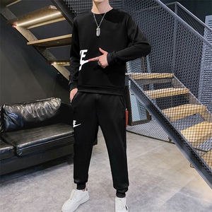 秋季新潮男士休闲韩版运动套装男卫衣青年两件套跑步健身S801-P35图片
