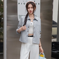 BAO海宁春季薄款皮衣外套女短款年轻时尚百搭仿绵羊皮皮夹克潮，女装皮衣，江南女神