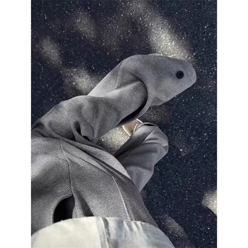 美式重磅运动卫裤男秋冬加绒加厚cleanfit弯刀裤直筒垂感阔腿长裤,男装休闲裤,星座506A