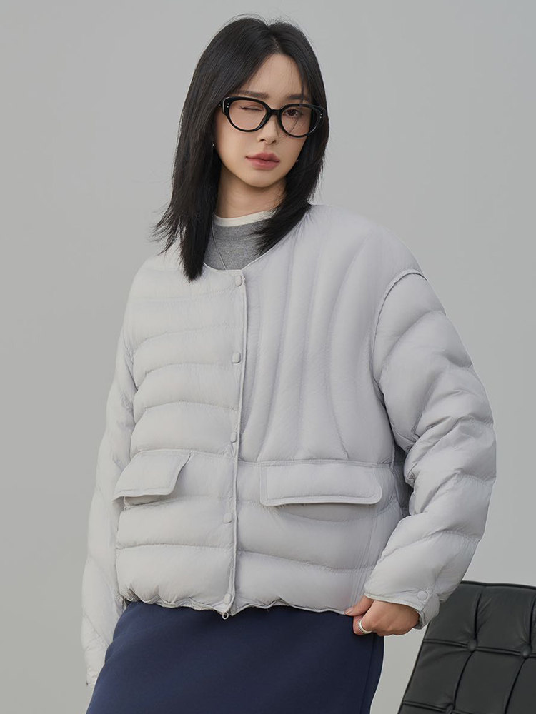 现货2025年冬季新款90白鸭绒休闲风冬季羽绒服女短款,女装羽绒服,阳光伊恋