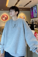 ！圆领卫衣男装港风长袖T恤男外套男WY190-P28，男装卫衣，电商B367