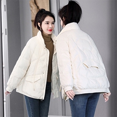 羽绒棉服女冬季新款2021年大码女装休闲时尚小个子棉袄外套现货，女装棉衣/棉服，一安秀