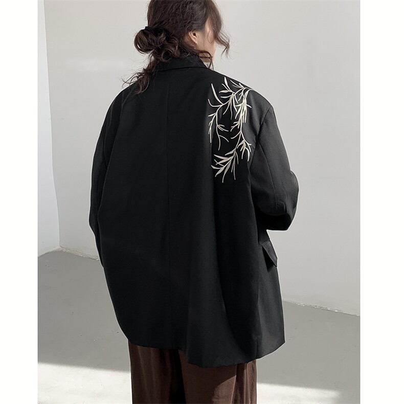 现货WT3301-P70特无差价大码高品质风个性刺绣宽松西装外套，男装西服套装，电商D232