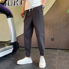 D2111-P68-控98春夏新品抖音阔腿小脚社会小伙运动裤男九分裤，男装休闲裤，电商A108