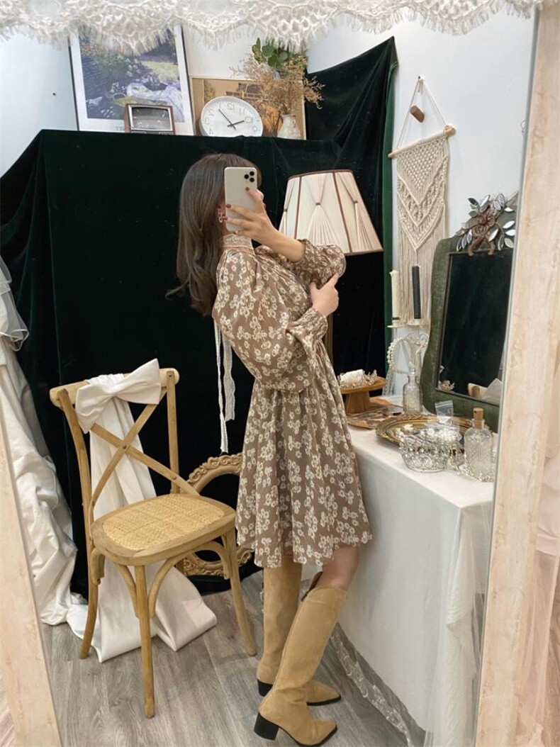 法式重工艺连衣裙，女装连衣裙，Mu Mu