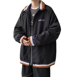 JK3012/P55秋装潮流立领夹克男外套宽松大码上衣服男学生夹克衫图片