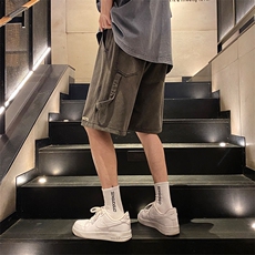 2024夏季新款港风水洗做旧牛仔短裤五分裤DK2312-P55，男装休闲裤，星座914-3