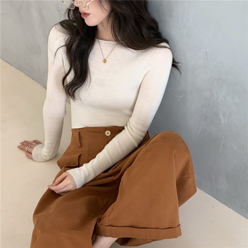 2025年秋季新款百搭圆领羊毛衫，女装羊毛衫，蒙亿羊绒