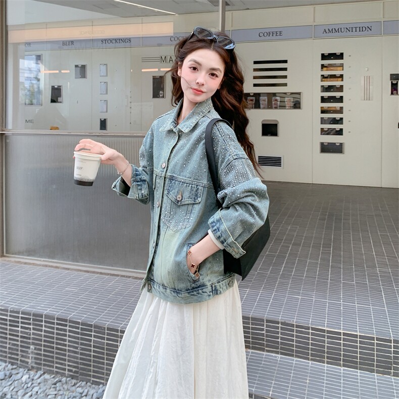 新款主推亮钻牛仔外套2C129-2706-P155-K248,女装短外套,2C129