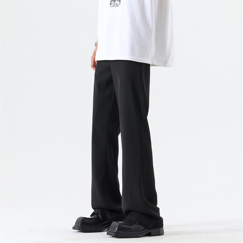 10垂感微喇休闲西裤腰部可调节vibe显瘦裤子男XZ211-1-K2422-P50，男装西裤，星座211-1