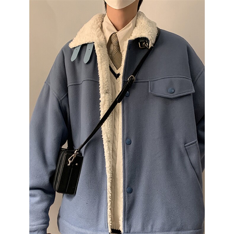 2024新款毛呢羊羔毛棉衣外套加厚W1855P130控158，男装棉衣，星座1018-3