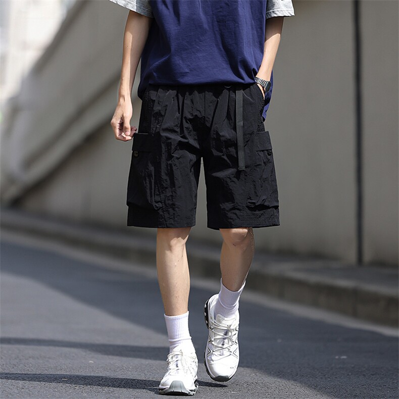 夏季工装短裤男ins潮牌休闲百搭潮流痞帅五分裤D0501-P48，男装牛仔裤，星座308B-2