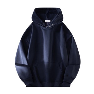 抖音得物品质二开26春装美式高街重磅廓形两粒扣连帽卫衣CM22图片