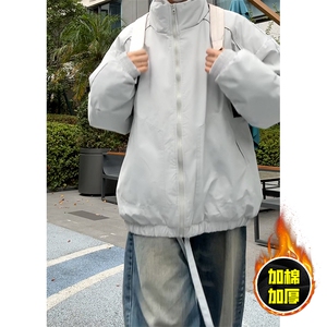 现货5W件冬季三防美式高街雪山立领冲锋衣棉衣男女棉服厚夹克外套图片