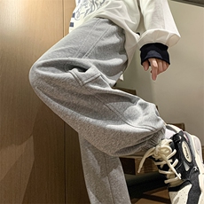 港风秋冬长裤本布织裤袋美式卫裤宽松休闲束脚卫裤K23305-P40控58，男装休闲裤，星座717