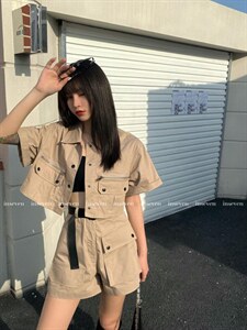 夏季新款工装套装图片
