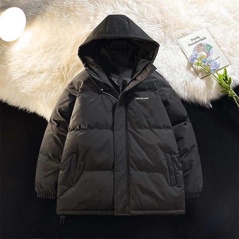 冬季连帽棉服加厚保暖休闲棉衣宽松男士棉袄潮流A266-WT09-P65，男装棉衣，电商A266