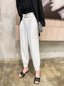 可休闲可时尚的花苞收腿裤,女装,帛糸霓娜