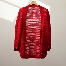 2025新款时尚舒适百搭开衫女士，女装针织衫/毛衣，喜润羊绒