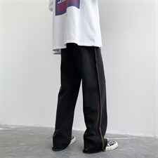 牛仔裤男秋季潮大码休闲裤子高街设计N9007P37，男装牛仔裤，星座1116-2